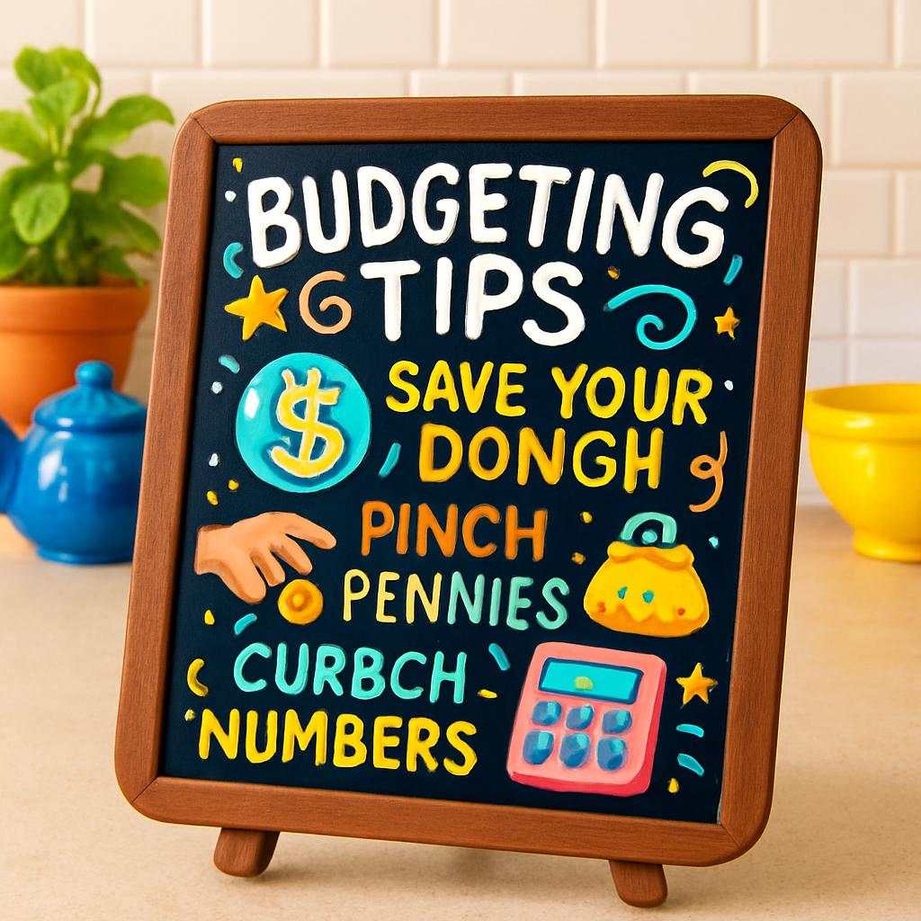 Save your dough, pinch pennies, curb numbers/scripto chalkboard digits.
